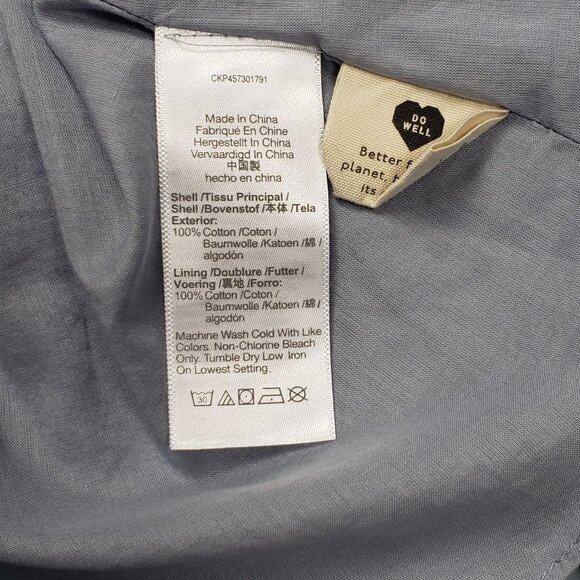 Madewell Eyelet Lizzie Babydoll Dress in Blue Horizon Women's Size 0 [NE734] NWT - Picture 10 of 16